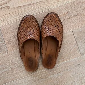 Mohinders Honey Brown Leather Woven Miles